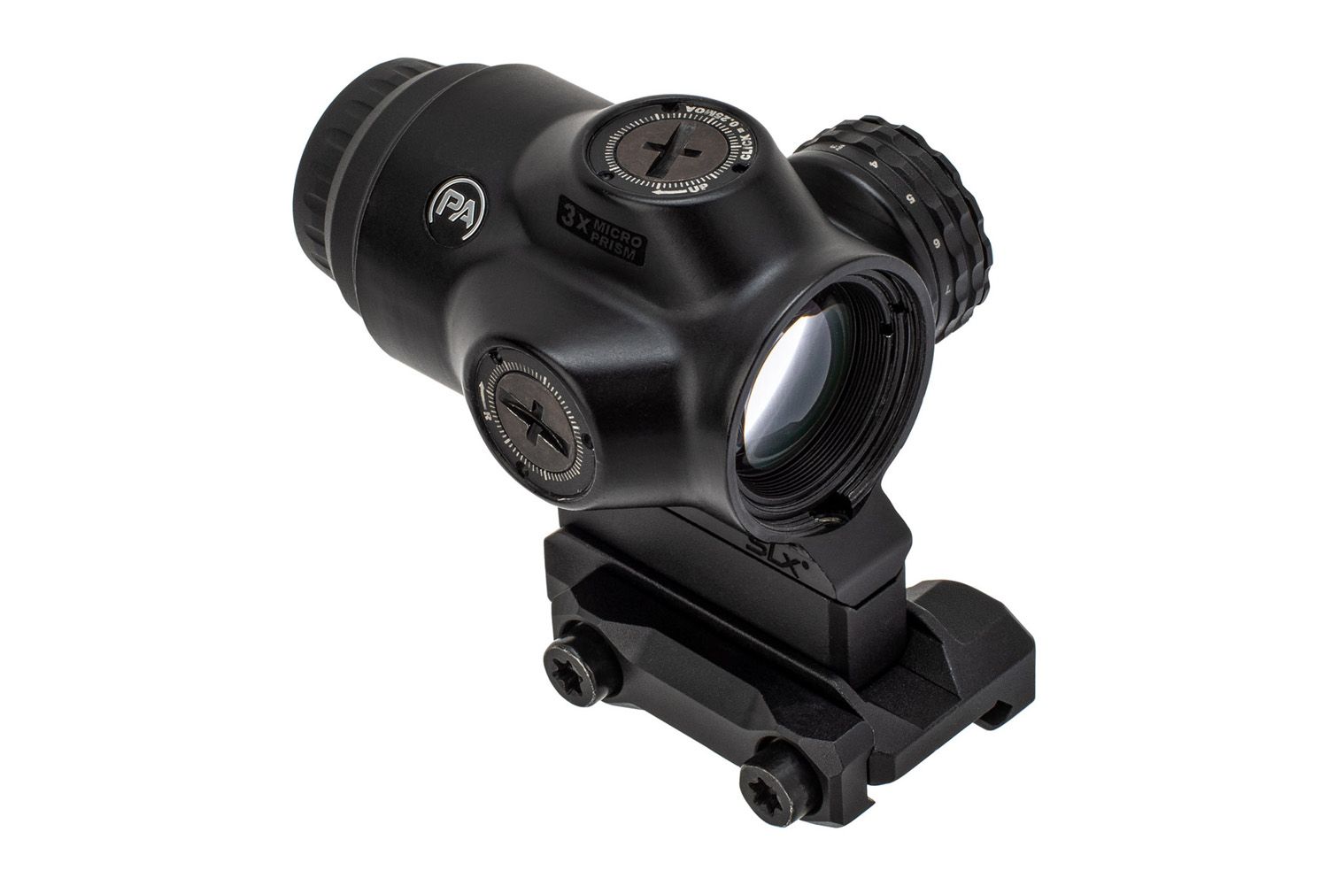 Primary Arms SLx 3X MicroPrism™ Scope - Red Illuminated ACSS Raptor Reticle - 5.56 / .308 - Yard, 818500015673, 710036