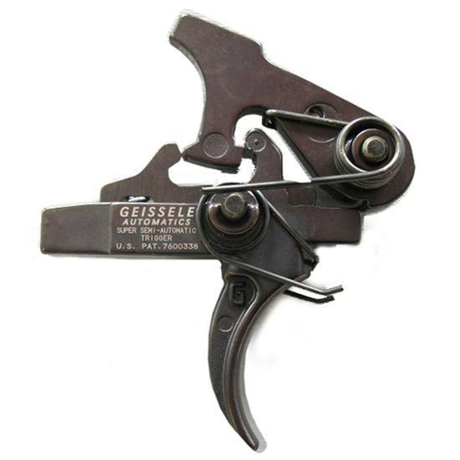 Geissele Automatics AR-15 Super Semi-Automatic (SSA) Trigger 2 Stage 4.5 lb Pull Black, 854014005007, 05-101