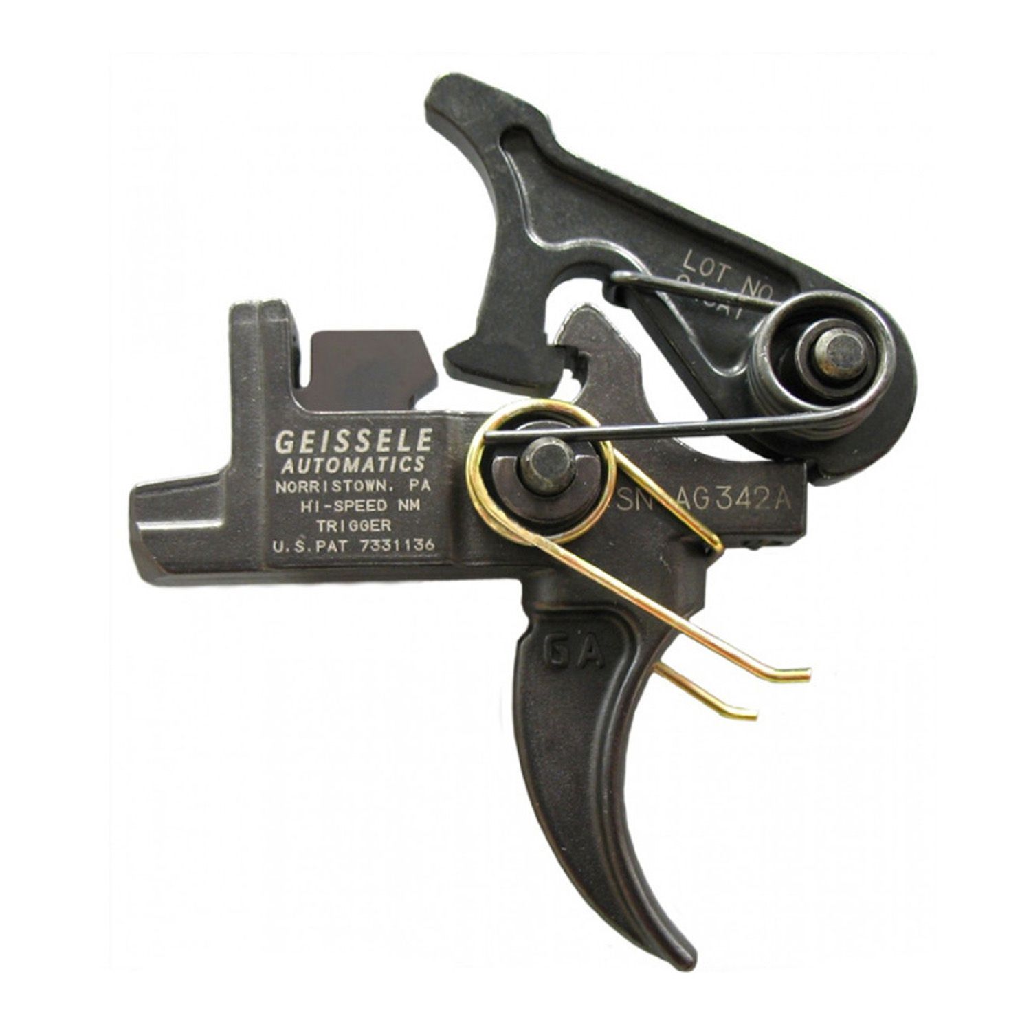 GEISSELE AUTOMATICS HI-SPEED NATIONAL MATCH TWO STAGE AR-15 TRIGGER SET .154&quot;, 854014005182, 05-181