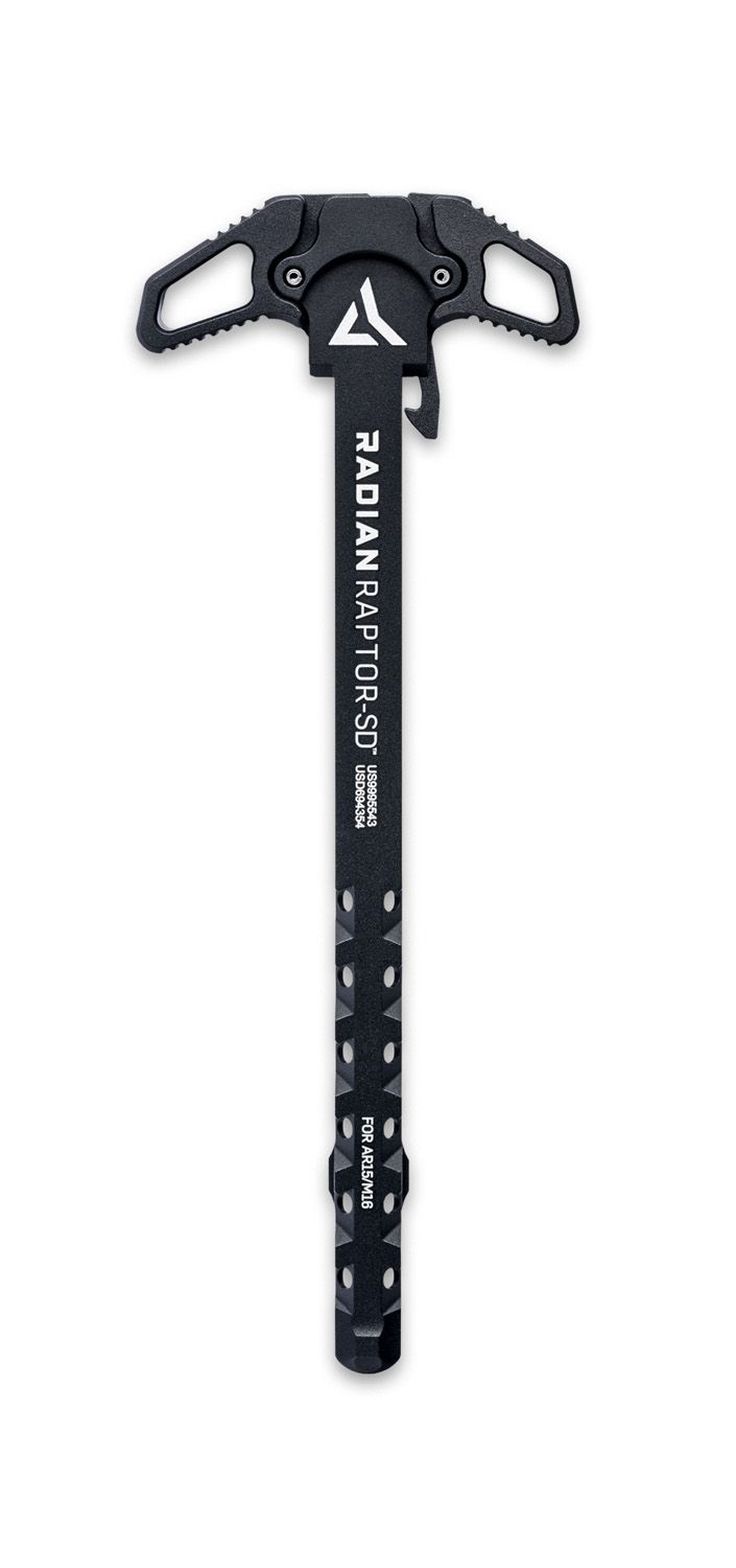 Radian Weapons Raptor SD AR-15 Ambidextrous Charging Handle Aluminum Black, 817093020491, R0006