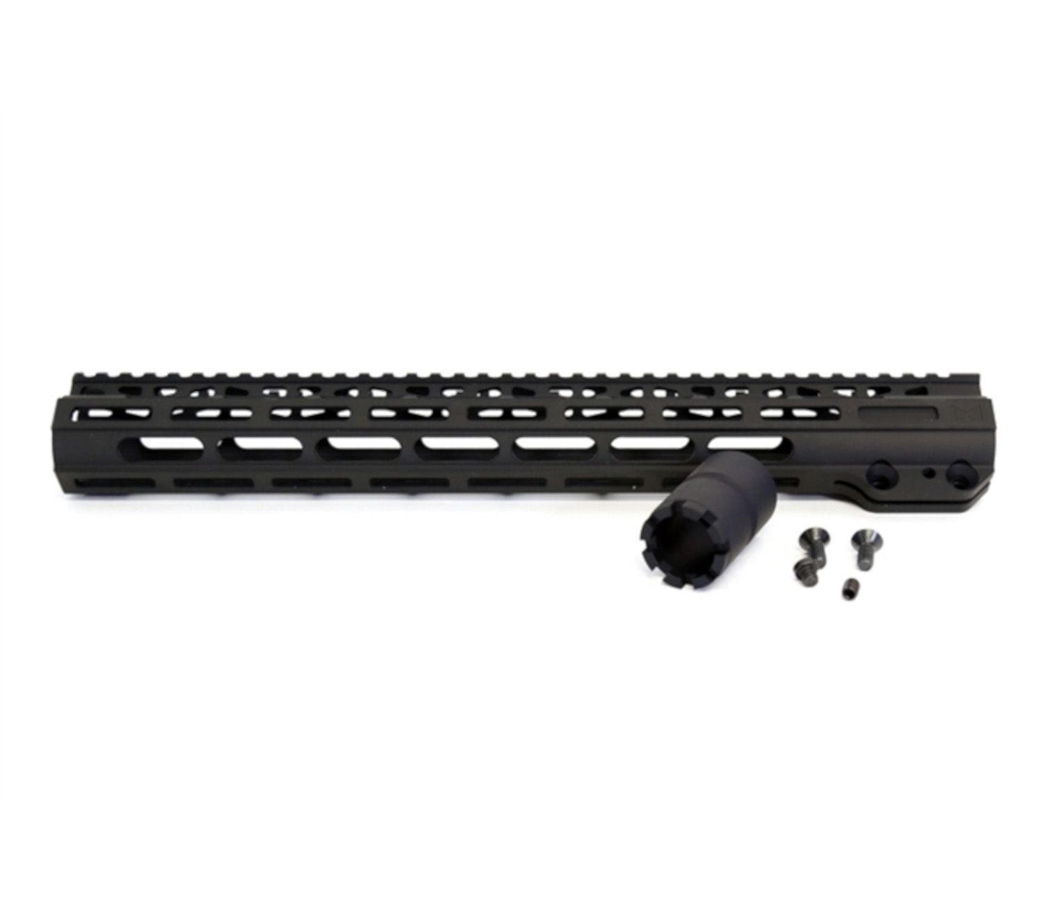 American Defense Manufactoring 17&quot; MLOK Rail w/Barrel Nut, Black, UP09BLK