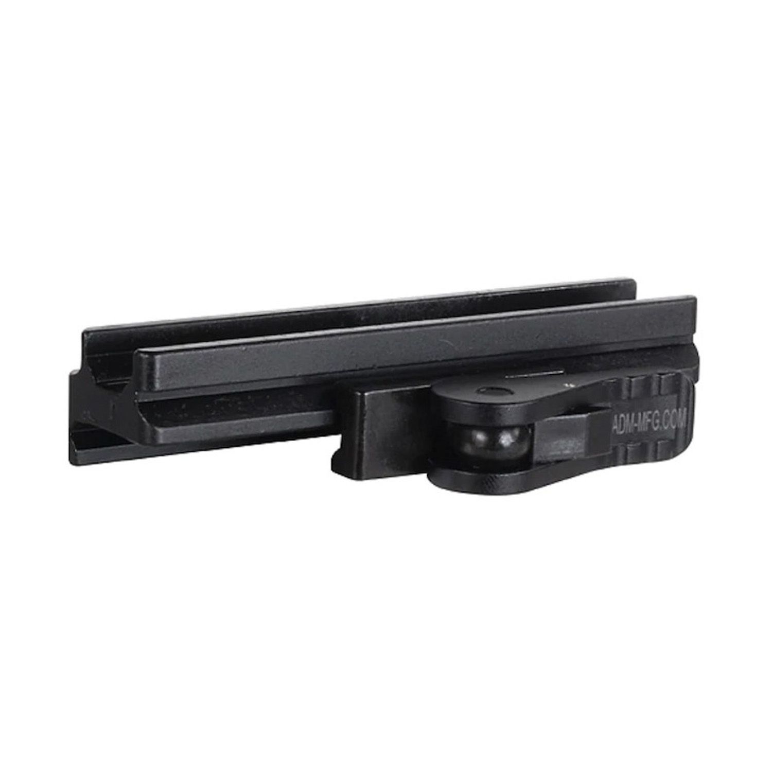AMERICAN DEFENSE MFG. BASE MOUNT FITS LARGE ACOG TO PICATINNY RAIL WITH QUICK RELEASE TITANIUM LEVER BLACK FINISH