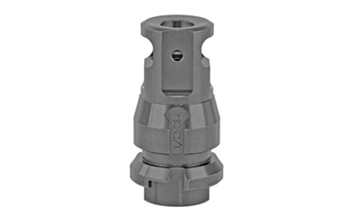 Dead Air Armament, Key Micro Mount, Muzzle Brake, Black, 1/2X36 Threads, .38 Bore