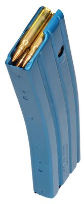C PRODUCTS DEFENSE INC., CPD DURAMAG SPEED 20RD FITS AR-15 .223 CAL/5.56/300BLK BLUE ALUMINUM