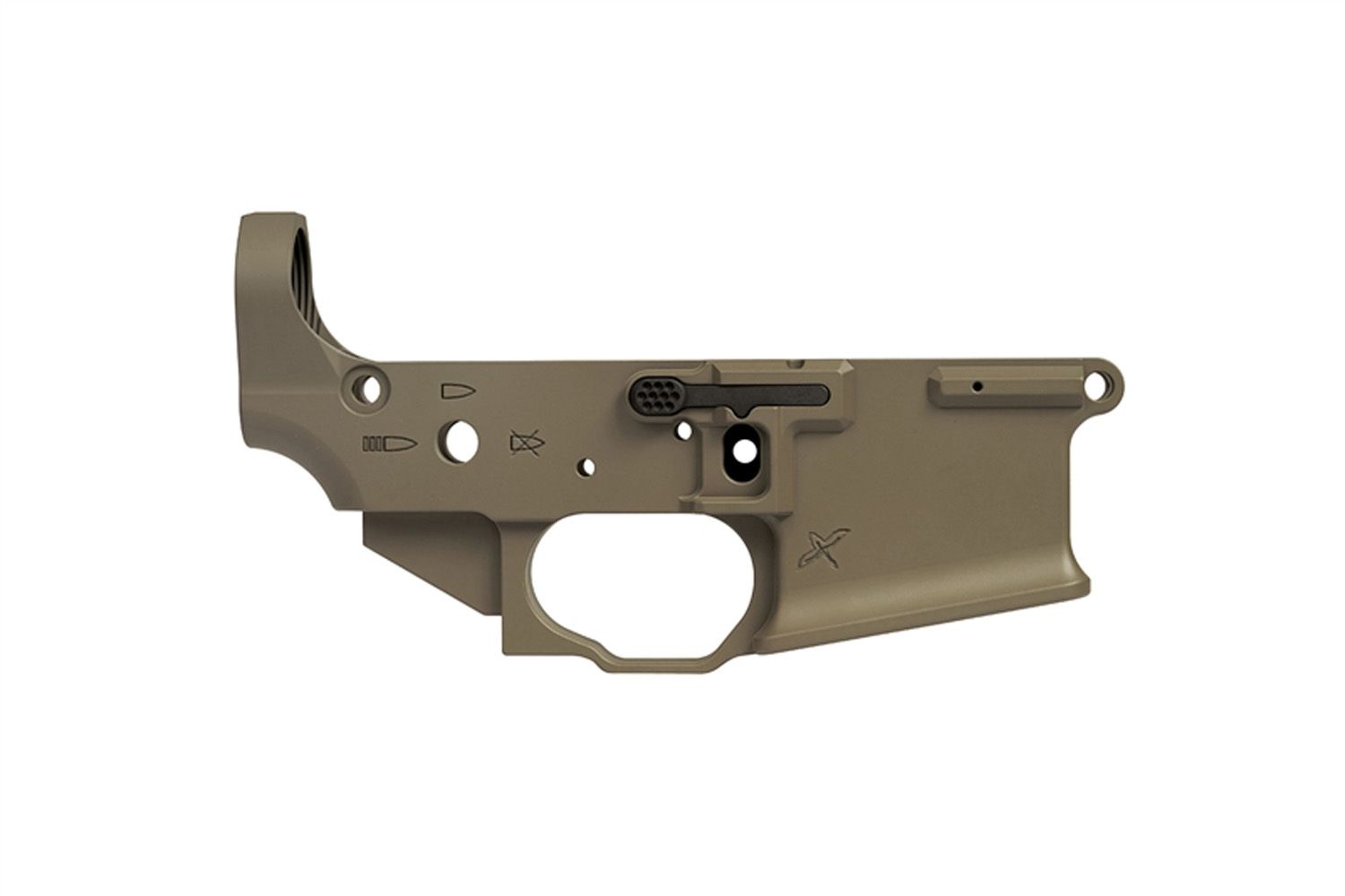 SOLGW/FCD AMBI AR15 LOWER RECEIVER, ODG, FCD-AMBI-LR-OD