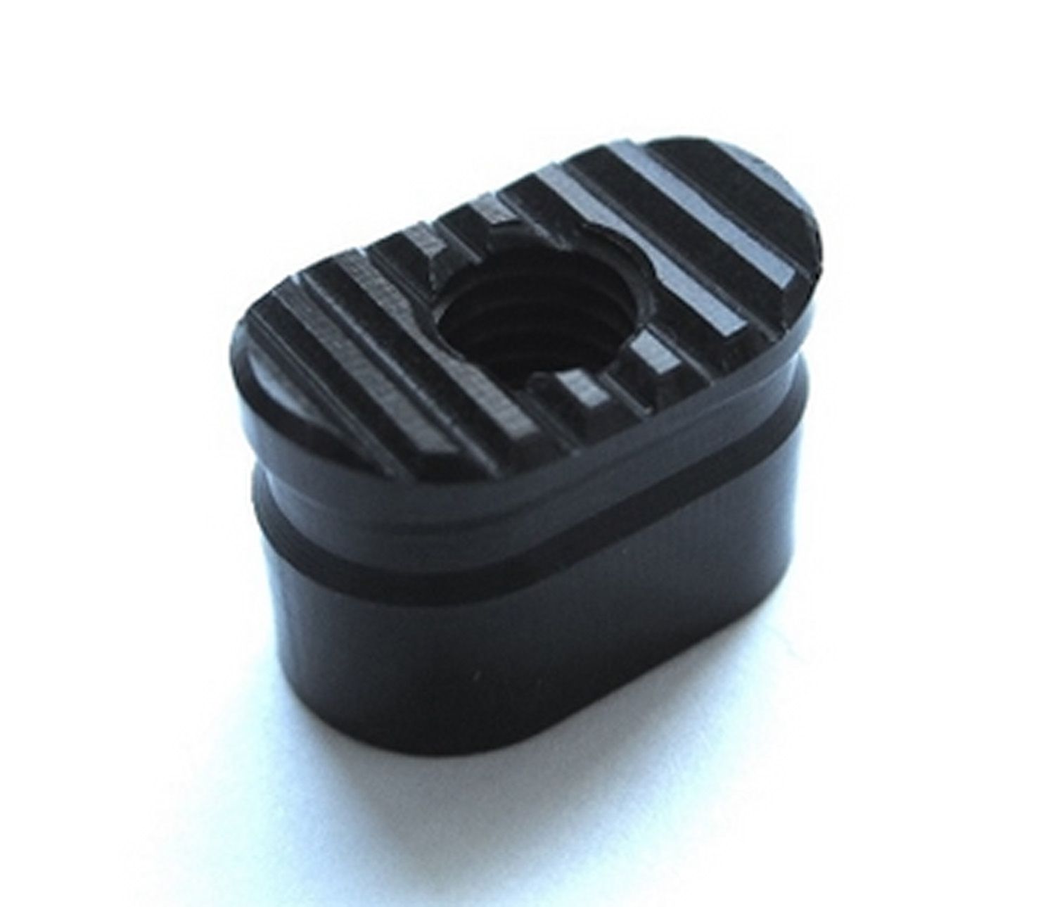 FCD EMR-H SERRATED HEAVY ENHANCED AR-15 MAGAZINE RELEASE BUTTON - NITRIDED 4140 STEEL