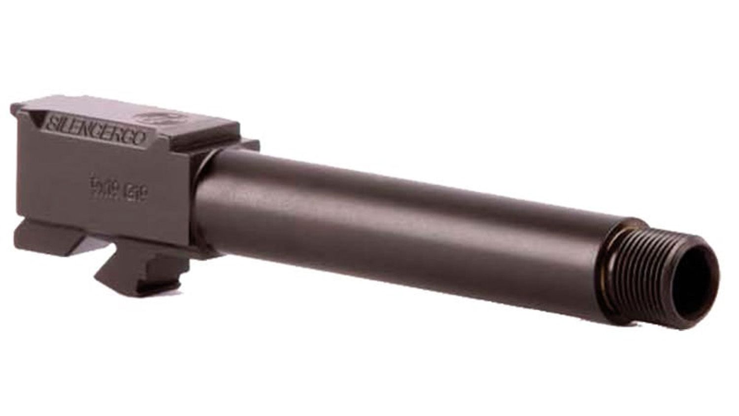 SilencerCo Threaded Barrel - HK VP9 4.1&quot; for Fullsize VP9 1/2x28 tpi - BLK