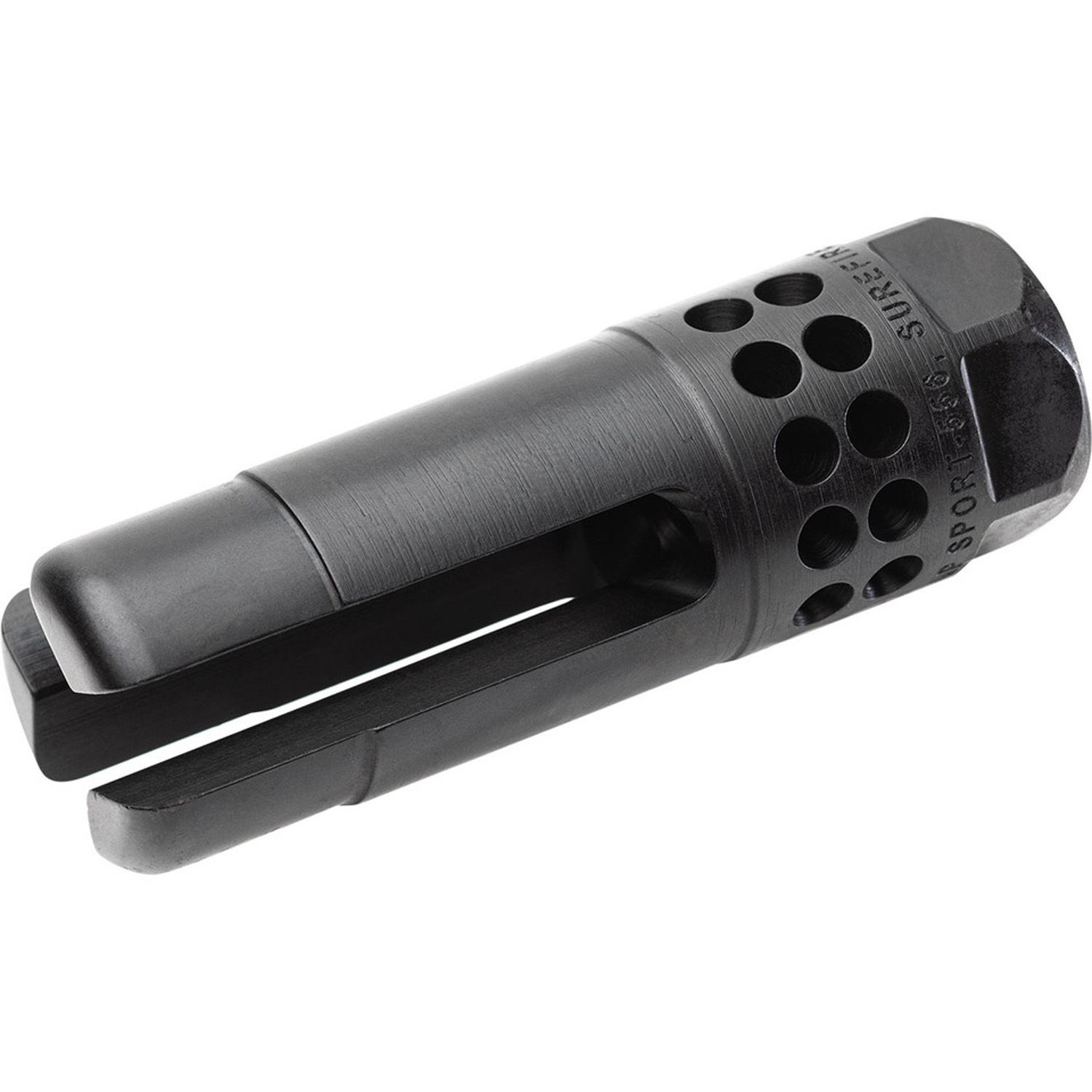 SureFire Warcomp Sport Flash Hider 5.56/.223 1/2-28 Thread Black Stand Alone, 084871332170, WARCOMP-SPORT-556-1/2-28