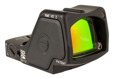 TRIJICON RMR HD 1X REFLEX RED DOT SIGHTS 55 MOA ADJUSTABLE LED RETICLE W/ 3.25 MOA RED DOT BLACK 3.25 MOA 3200002