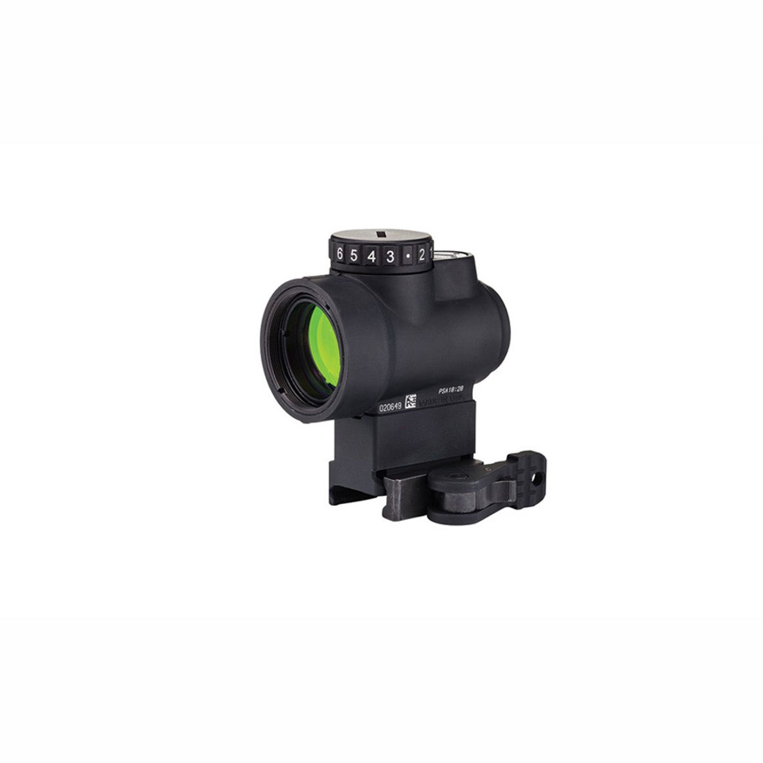 TRIJICON MRO 2.0 MOA ADJ. GREEN DOT SIGHT W/LOWER 1/3 CO-WITNESS LEVERED QUICK RELEASE MOUNT BLACK