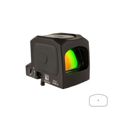 TRIJICON RCR 1X REFLEX RED DOT SIGHT ADJ. LED 3.25 MOA RED DOT BLACK 3.25 MOA 3300001