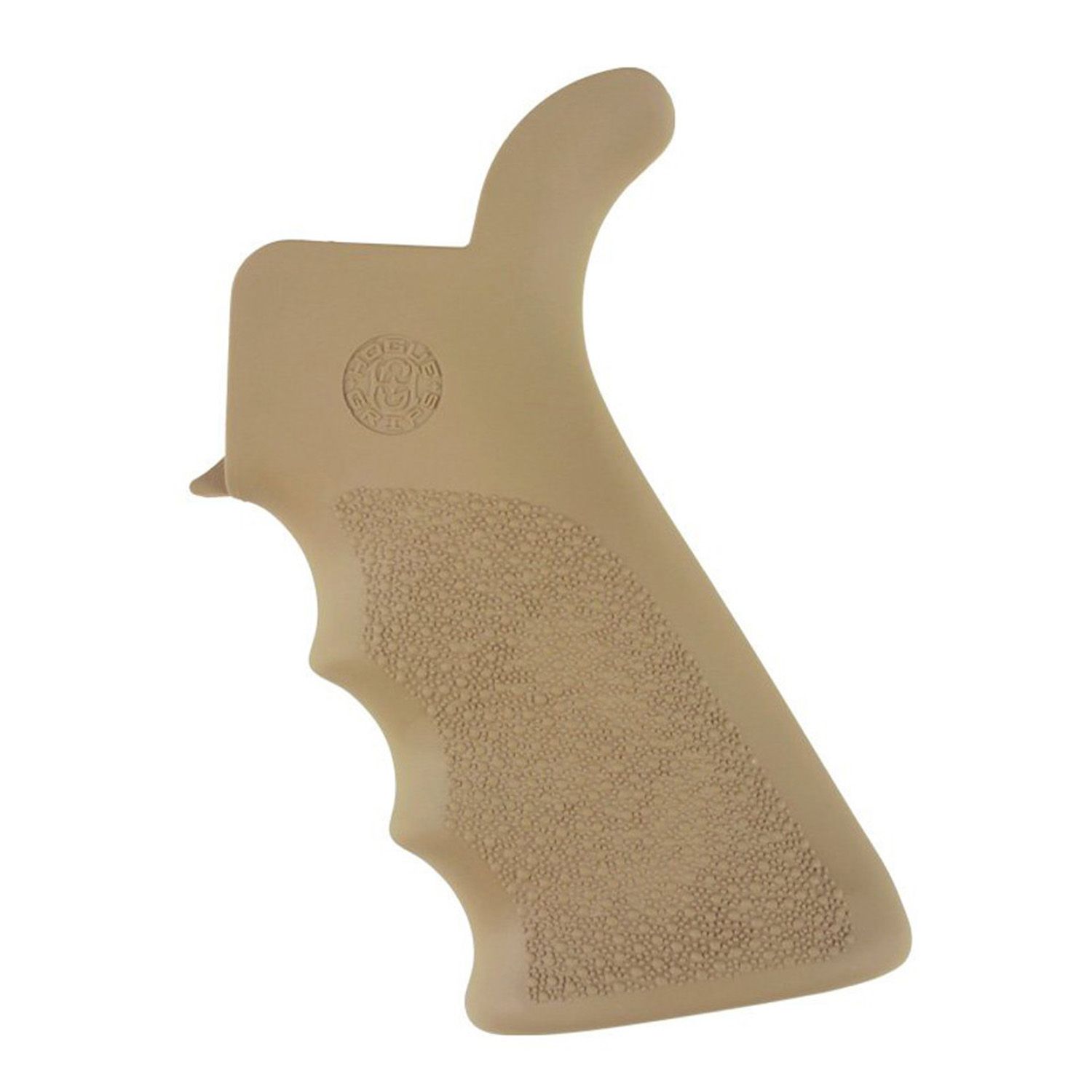 Hogue AR-15/M-16 Rubber Beavertail Grip with Finger Grooves - Desert Tan, 743108150238, 15023