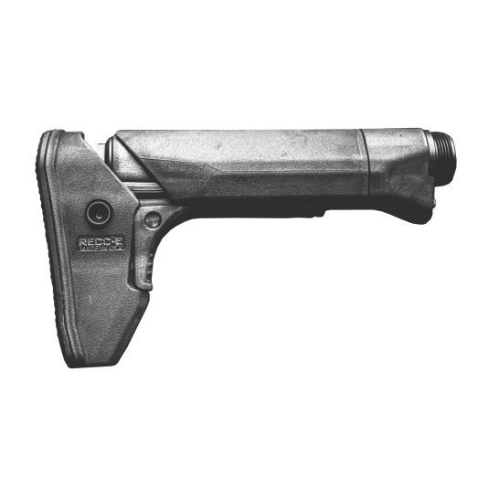 REPTILIA, RECC-E, RIFLE STOCK, FITS AR BUFFER TUBE, BLACK, INCLUDES RECEIVER EXTENSION