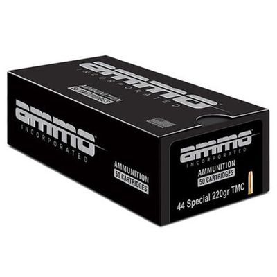 Ammo Inc Signature Handgun Ammunition .44 Spl 220gr TMJ 946 fps 50/ct, 818778021871 , 44S220TMC-A50