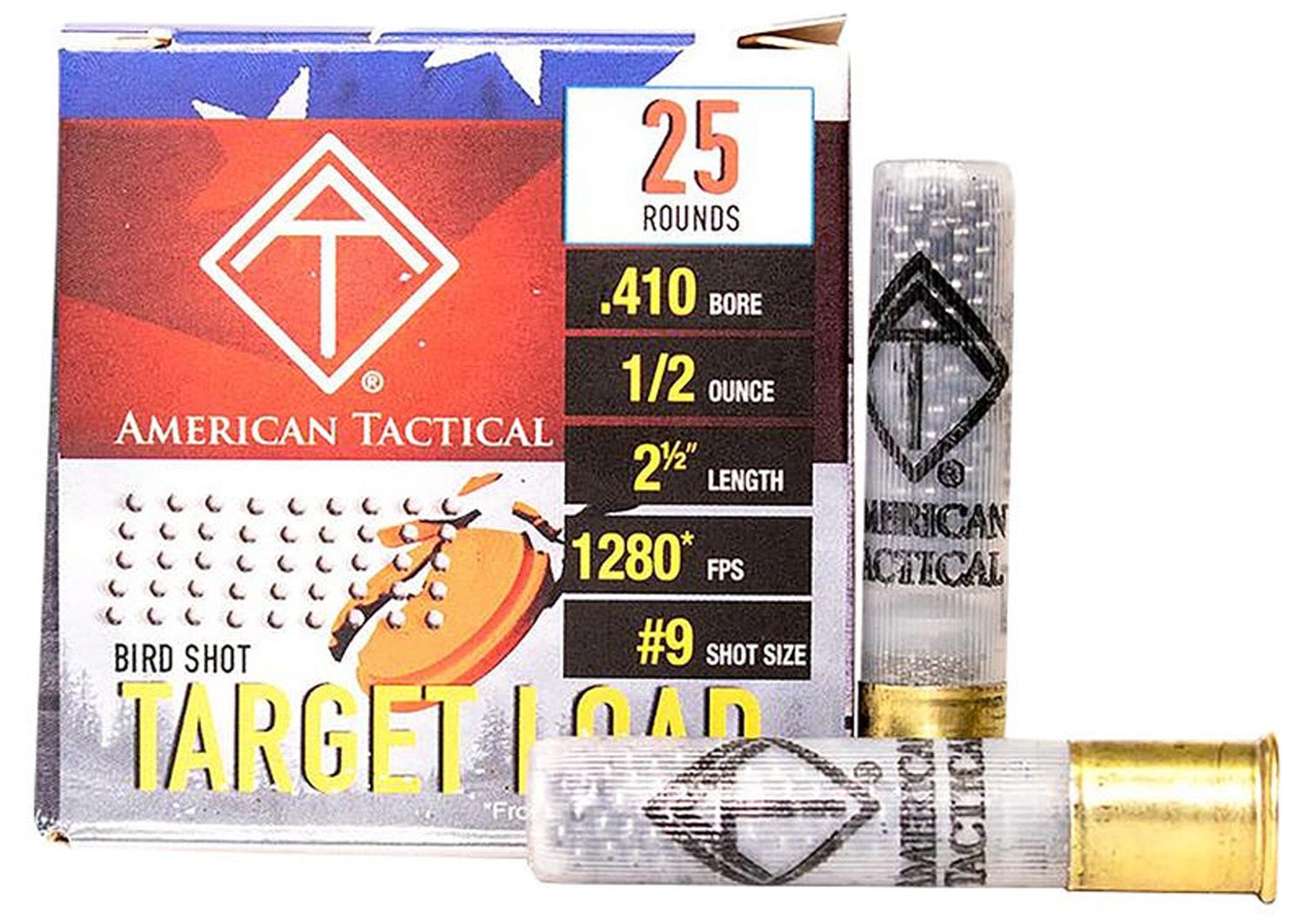 ATI .410GA Target Load, 2.5&quot; #9 1/2OZ, 25RD/BX, ATIAC4109