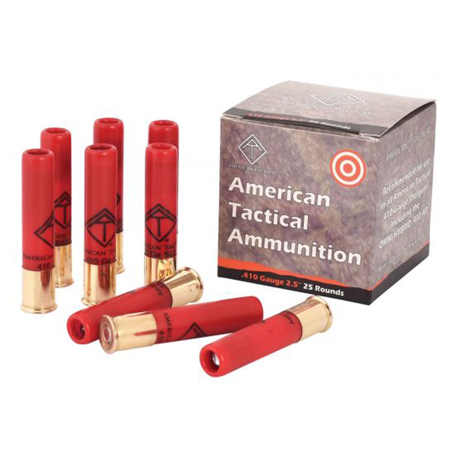 ATI .410GA RIFLED SLUG 2.5&quot; SHOTGUN SHELLS 25CT 1/4OZ 1550FPS