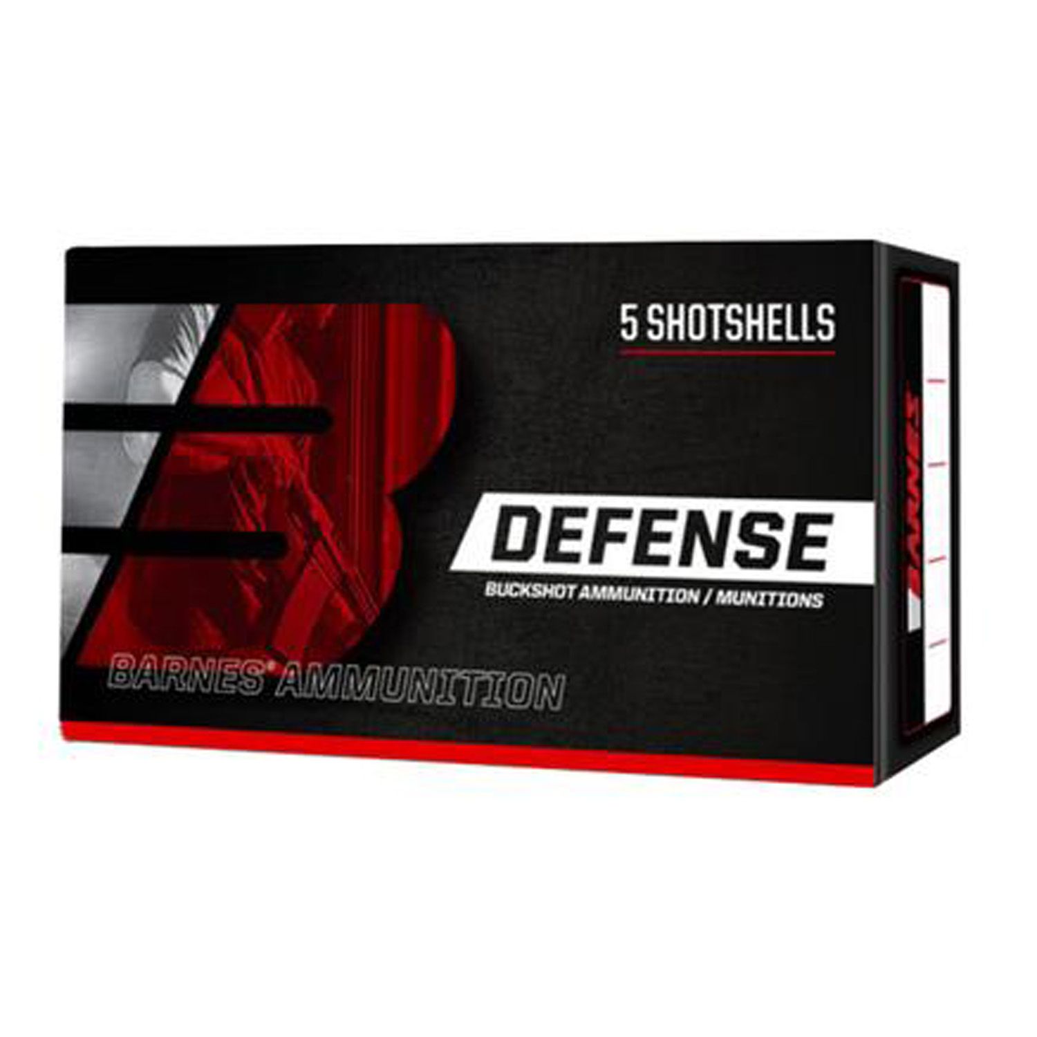 Barnes 12GA Defense, 2.75&quot; 9P 00BK, 5RD/BX, 716876129003, 32009
