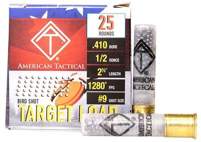 ATI .410GA Target Load, 2.5&quot; #9 1/2OZ, 25RD/BX, ATIAC4109