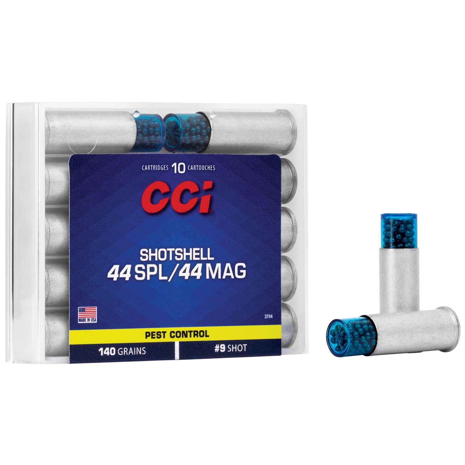 CCI .44MAG / .44SPL Shotshell, 140GR #9, 10RD/BX, 3744