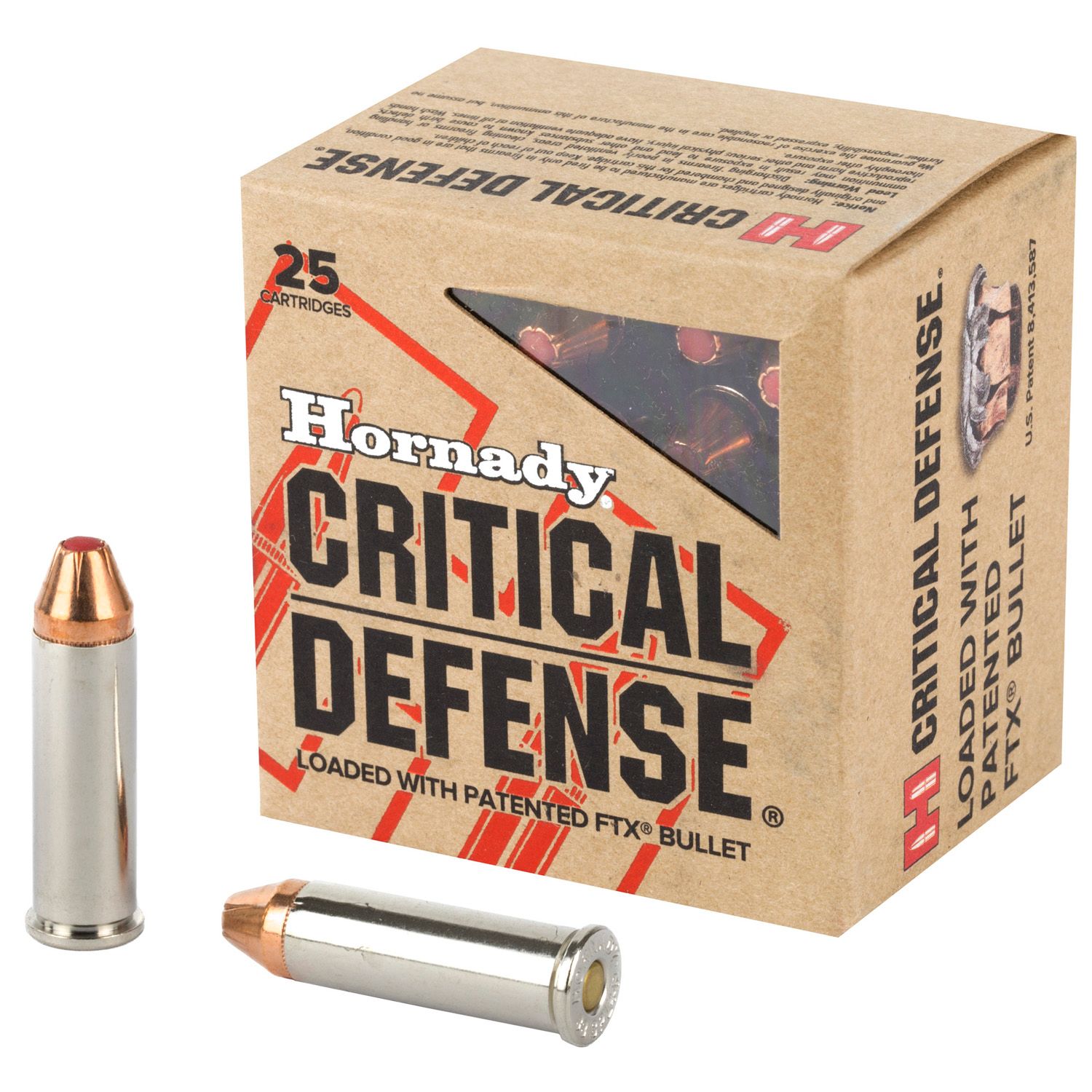 Hornady, Critical Defense, 38 Special +P, 110 Grain, Flex Tip, 25rd Box, 090255903119, 90311