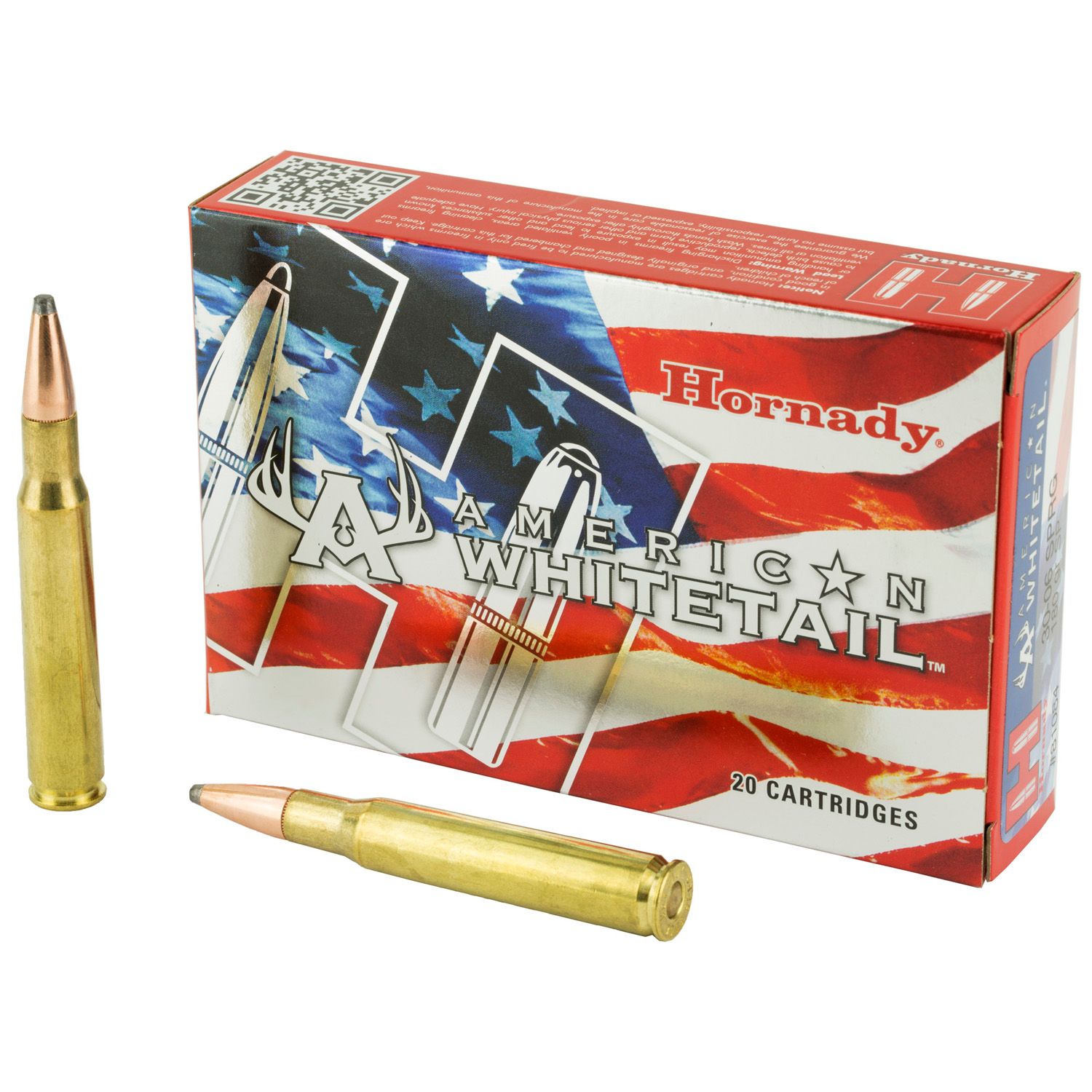 HORNADY .30-06 SPRINGFIELD AMMUNITION 20 ROUNDS INTERLOCK BTSP 180 GRAINS