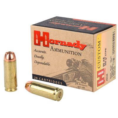 HORNADY CUSTOM 300 GRAIN XTP HOLLOW POINT BRASS .50 AE 20RDS