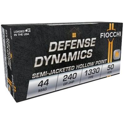 FIOCCHI 44 REM MAG 240GR JHP 50RD
