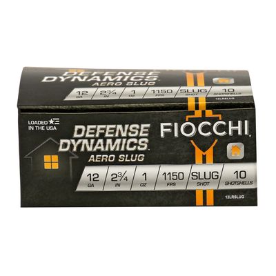 FIOCCHI 12GA Aero Low Recoil, 2.75" 1OZ Slug, 10RD/BX, 762344706092, 12LRSLUG