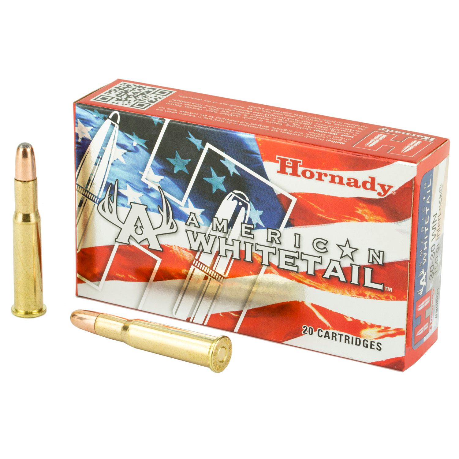 HORNADY .30-30 WIN Am. Whitetail, 150GR Interlock, 20RD/BX, 80801
