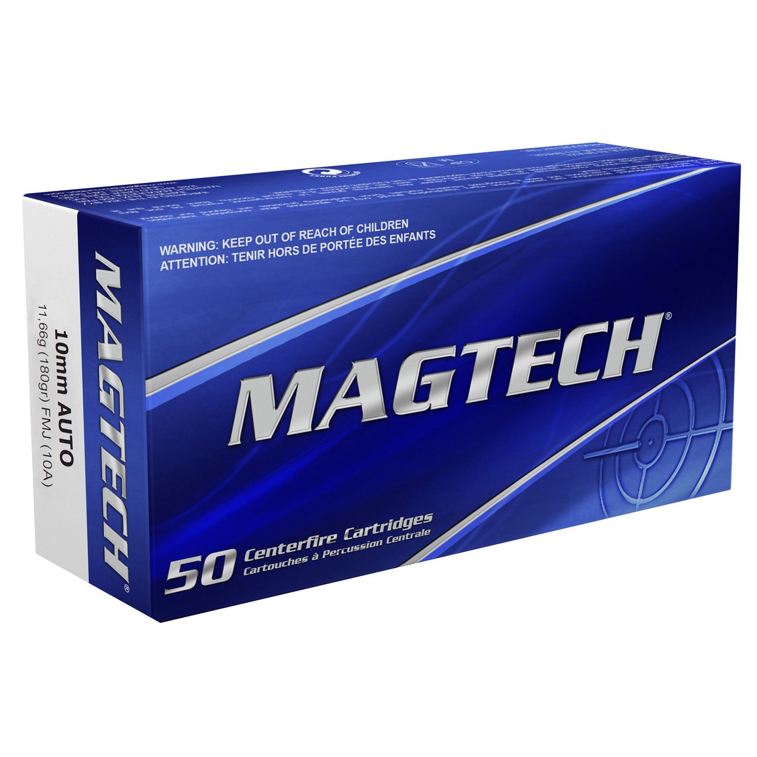 MAGTECH 10MM AUTO 180 GR FMJ 50/BOX 10A