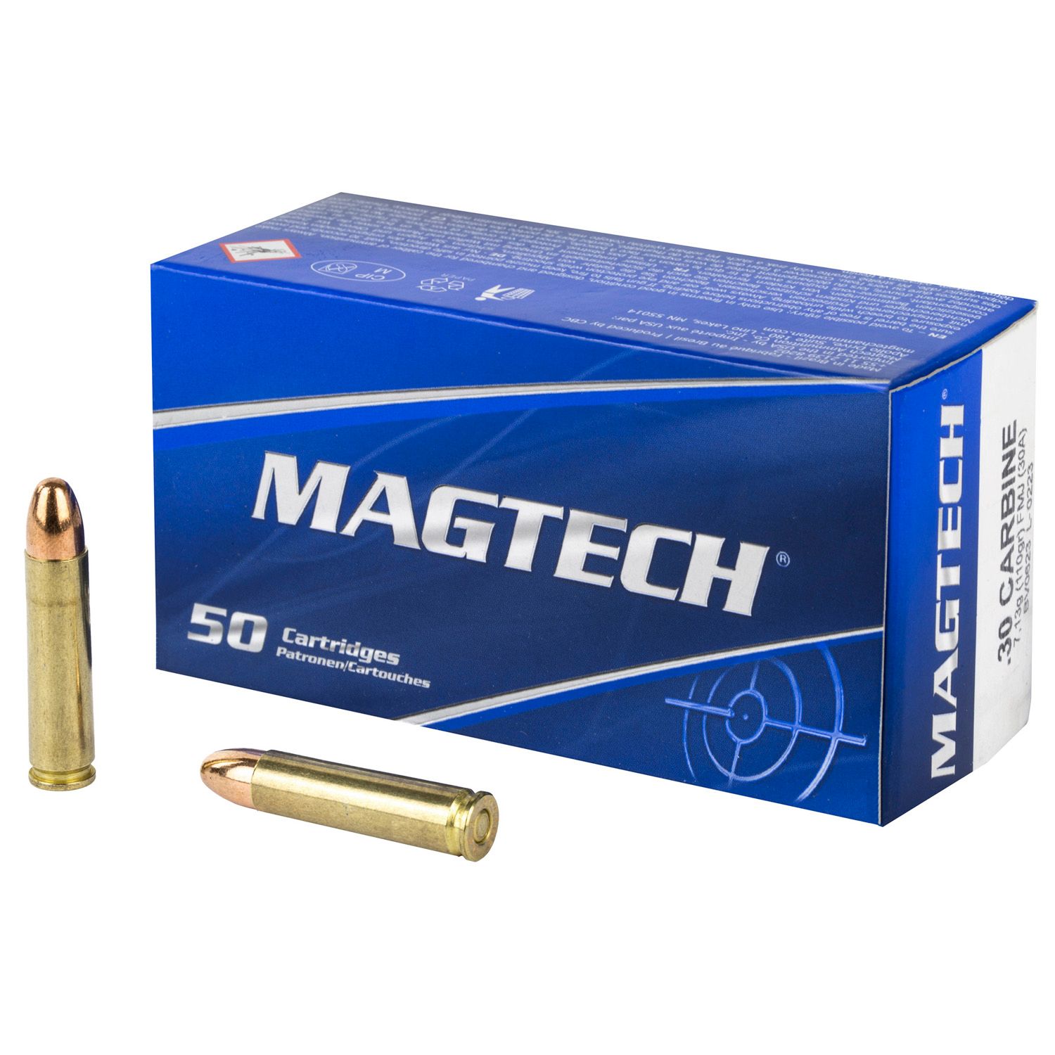 MAGTECH .30 CARBINE, 110GR FMJ, 50RD/BX