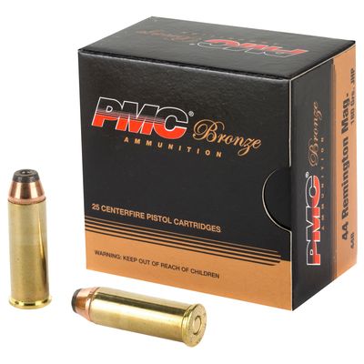 PMC .44MAG BRONZE, 180GR JHP, 25RD/BX, 44B