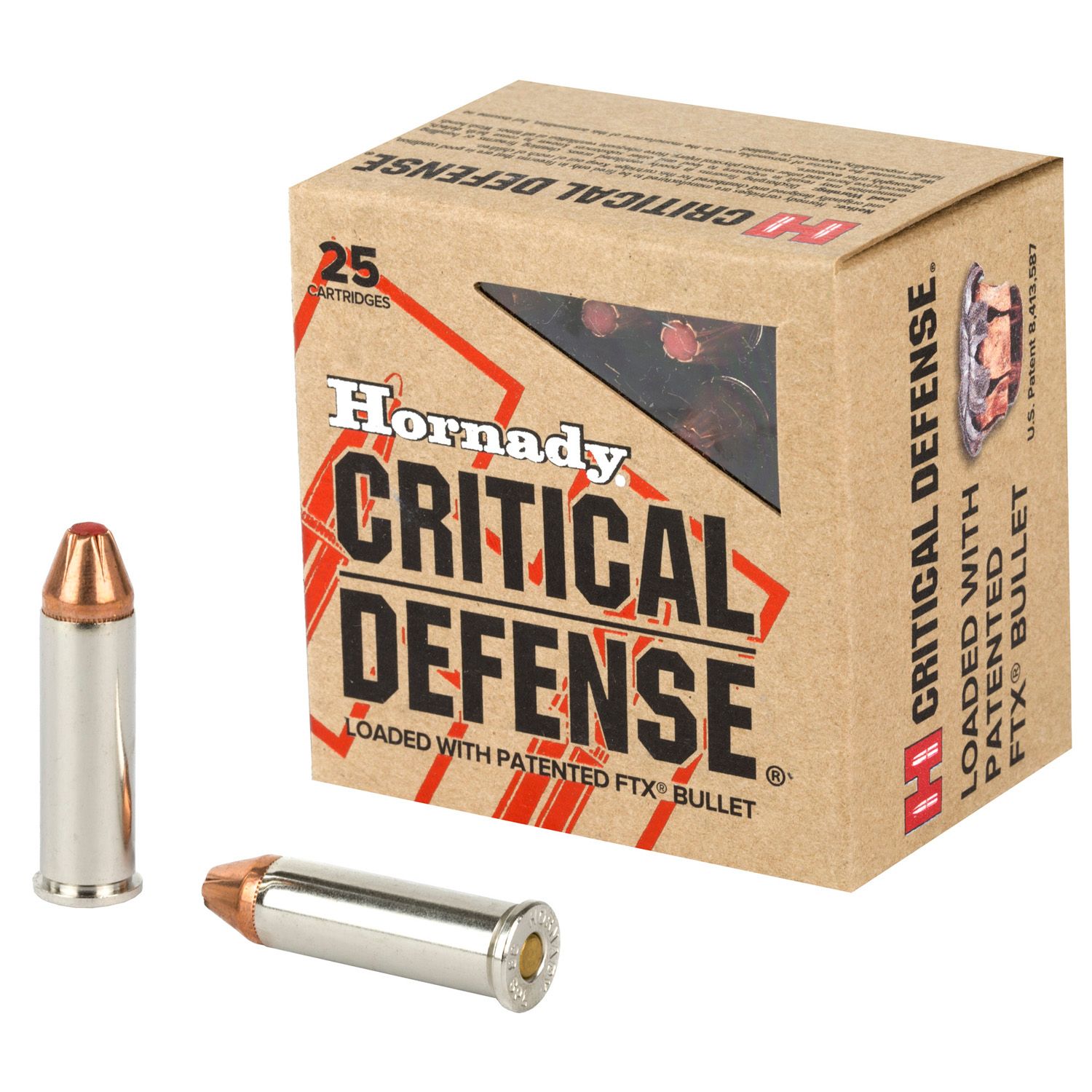 HORNADY .38SPL Critical Defense, 110GR FTX, 20RD/BX, 90310