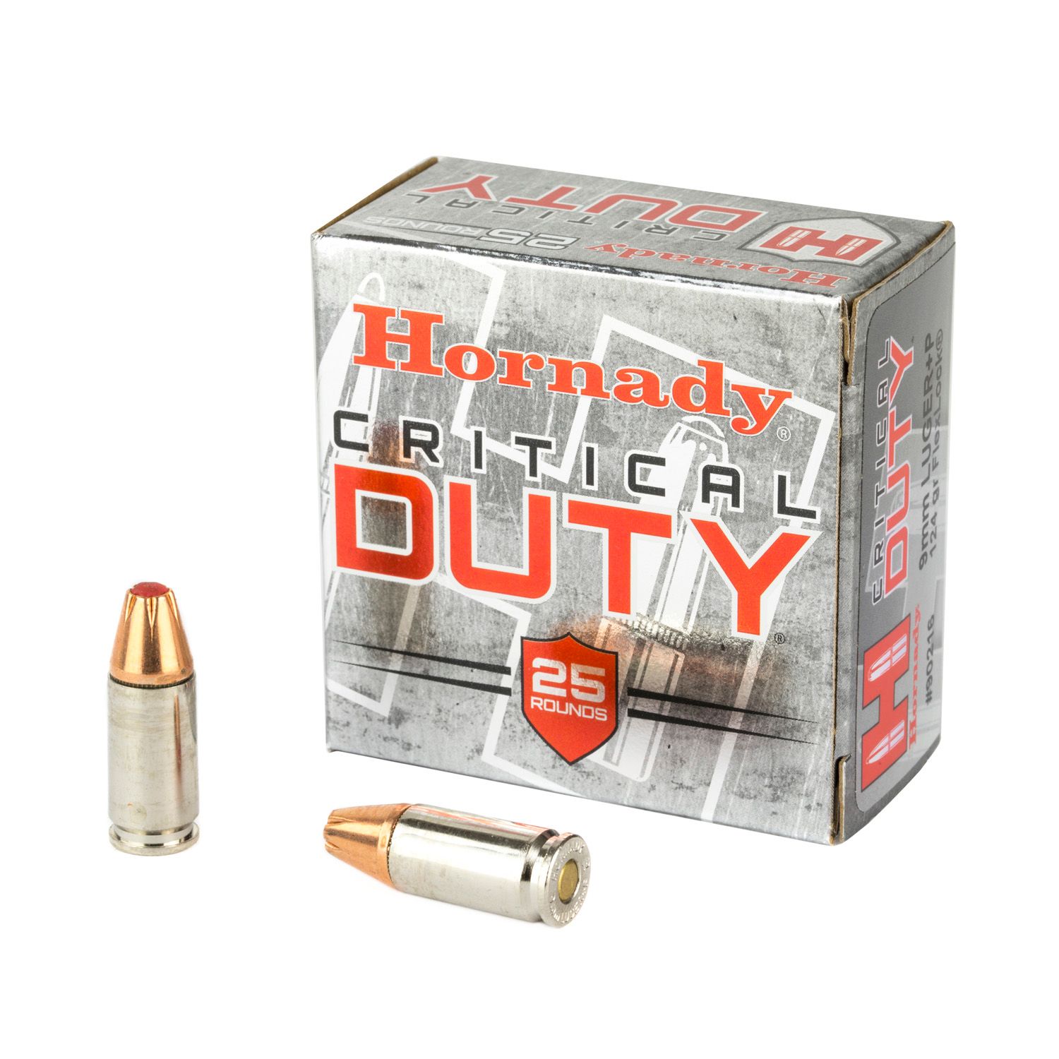 HORNADY CRITICAL DUTY 9MM + P LUGER 124GR