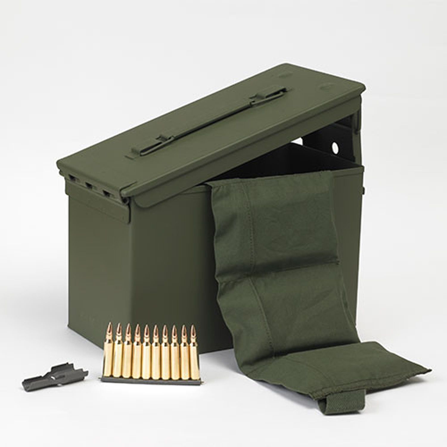 PMC .223 Bronze, 55GR FMJ, 640RD on Stripper Clips in Ammo Can, PMC-223A-MB