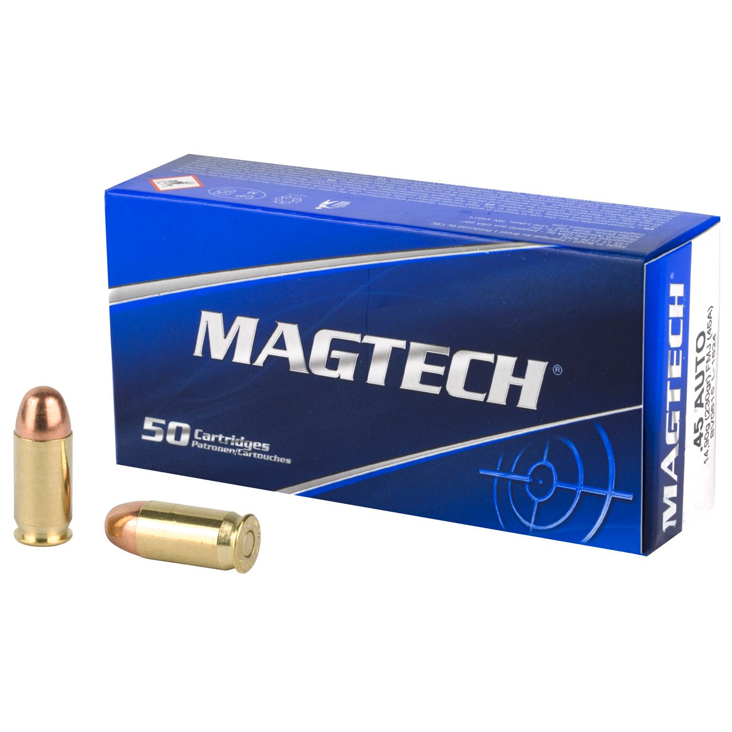 MAGTECH .45 ACP, 230GR FMJ, 50RD/BX, 754908119011, 45A