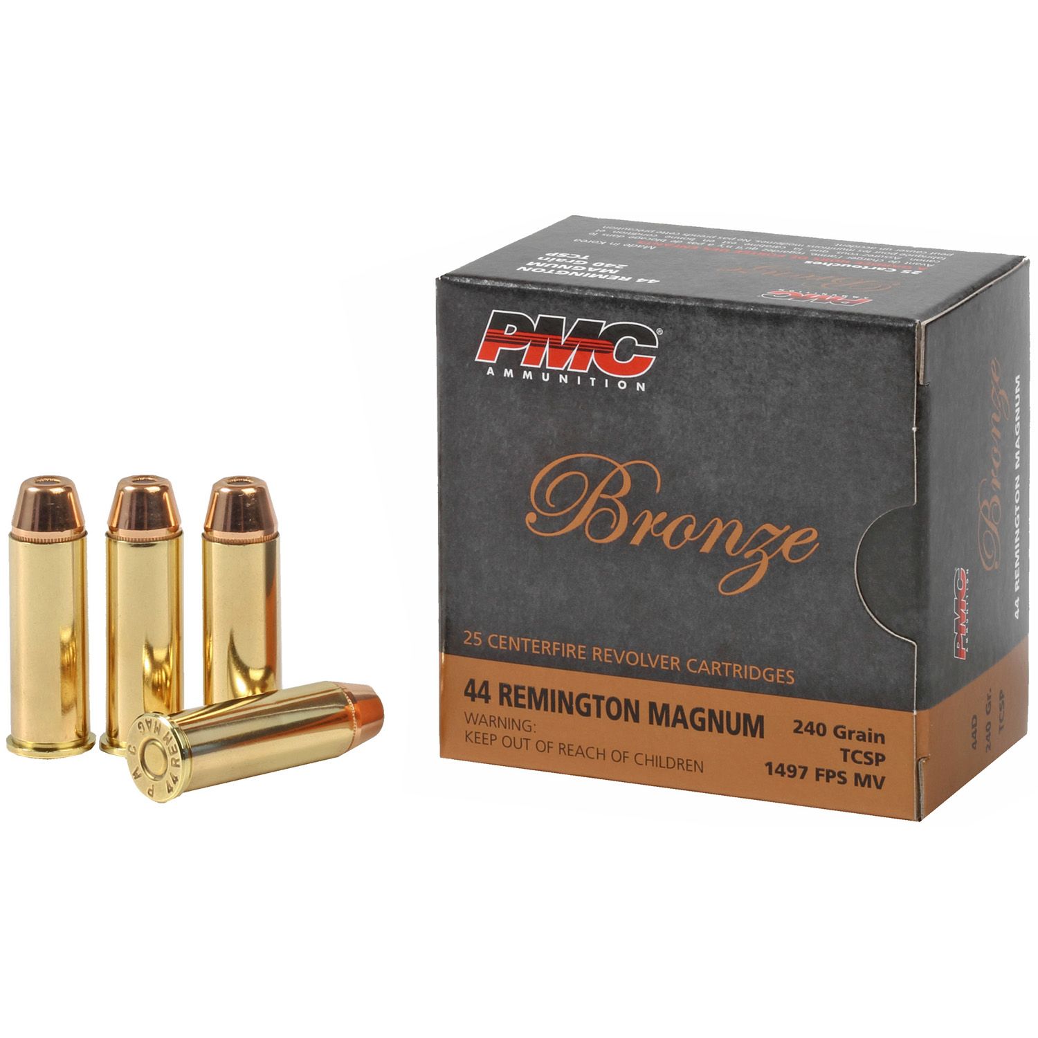 PMC .44MAG Bronze, 240GR TSP, 25RD/BX, 741569200042, 44D