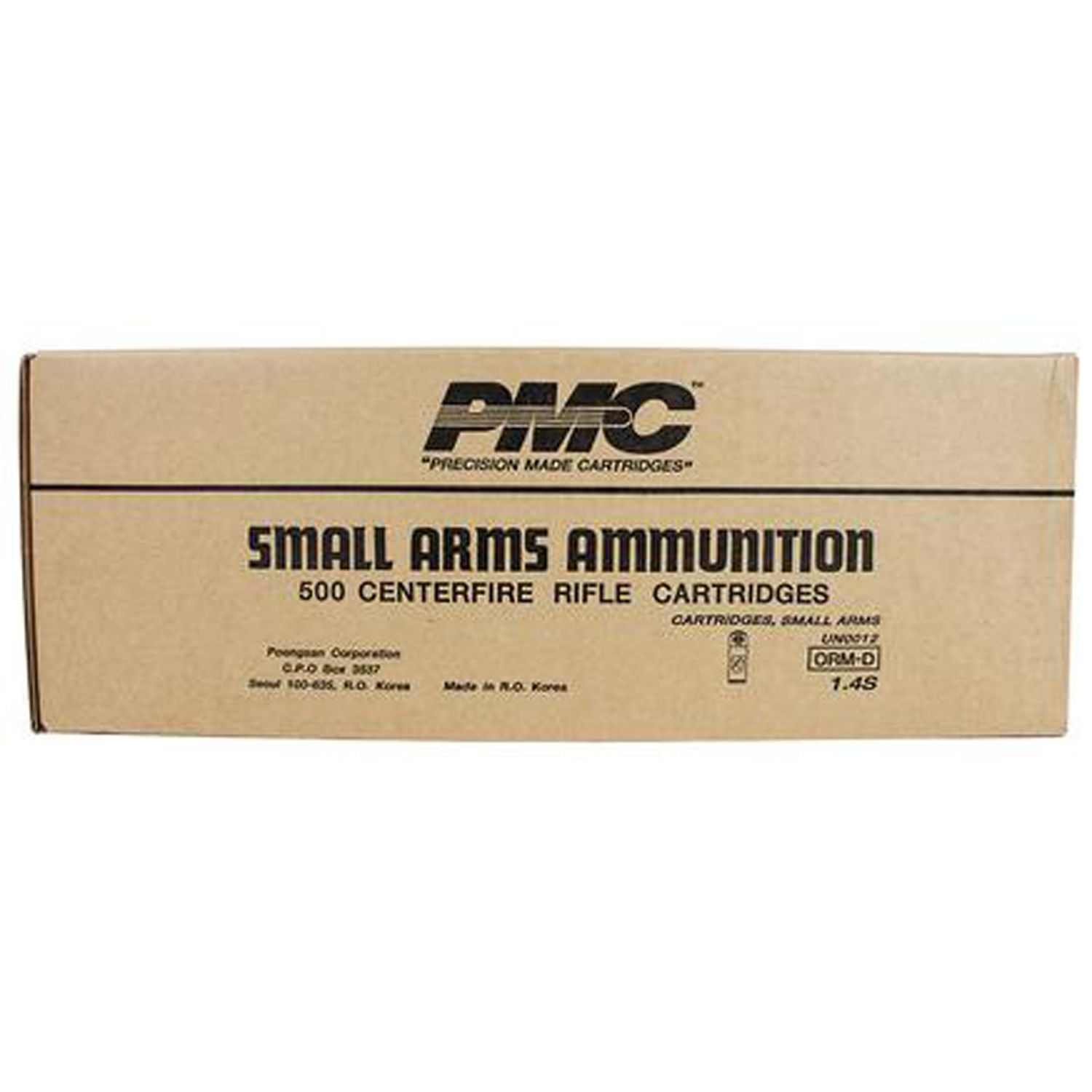 PMC BRONZE RIFLE AMMUNITION .308 WIN 147 GR FMJBT 2780 FPS - 500RND CASE