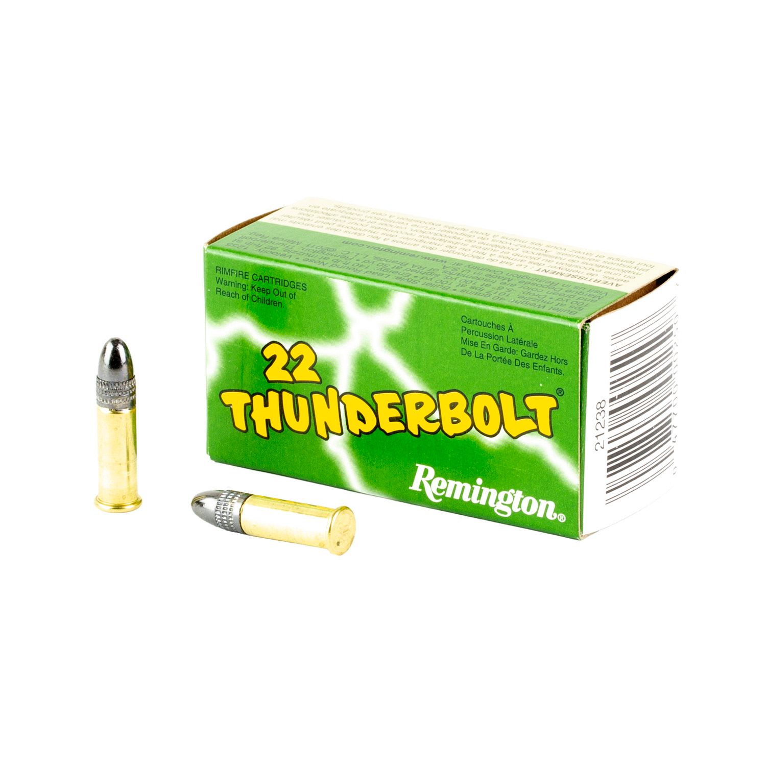 REMINGTON .22LR THUNDERBOLT, 40GR LRN, 50RD/BX, 047700002507, TB22A