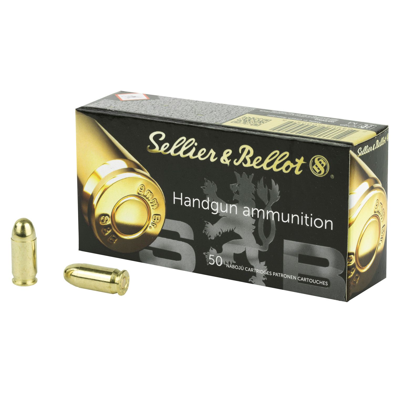 S&amp;B .380ACP, 92GR FMJ, 20RD/BX, SB380A
