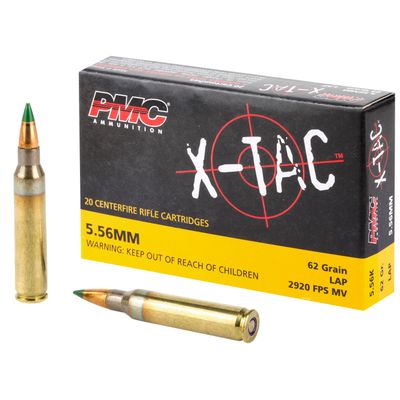 PMC 5.56 X-TAC, 62GR LAP, 20RD/BX, 556K