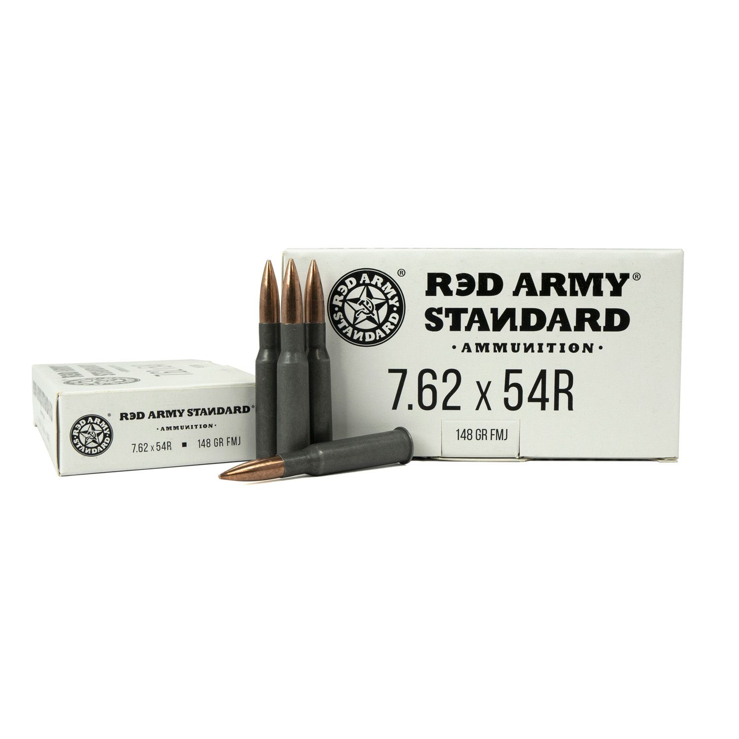 Red Army Standard 7.62x54R Ammunition 20 Rounds 148 Grain FMJ, 787450868045, AM3421