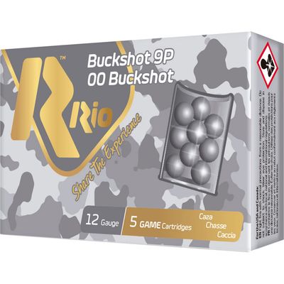 RIO 12GA Royal Buck, 2.75" 9P 00BK, 5RD/BX, RB129-BOX