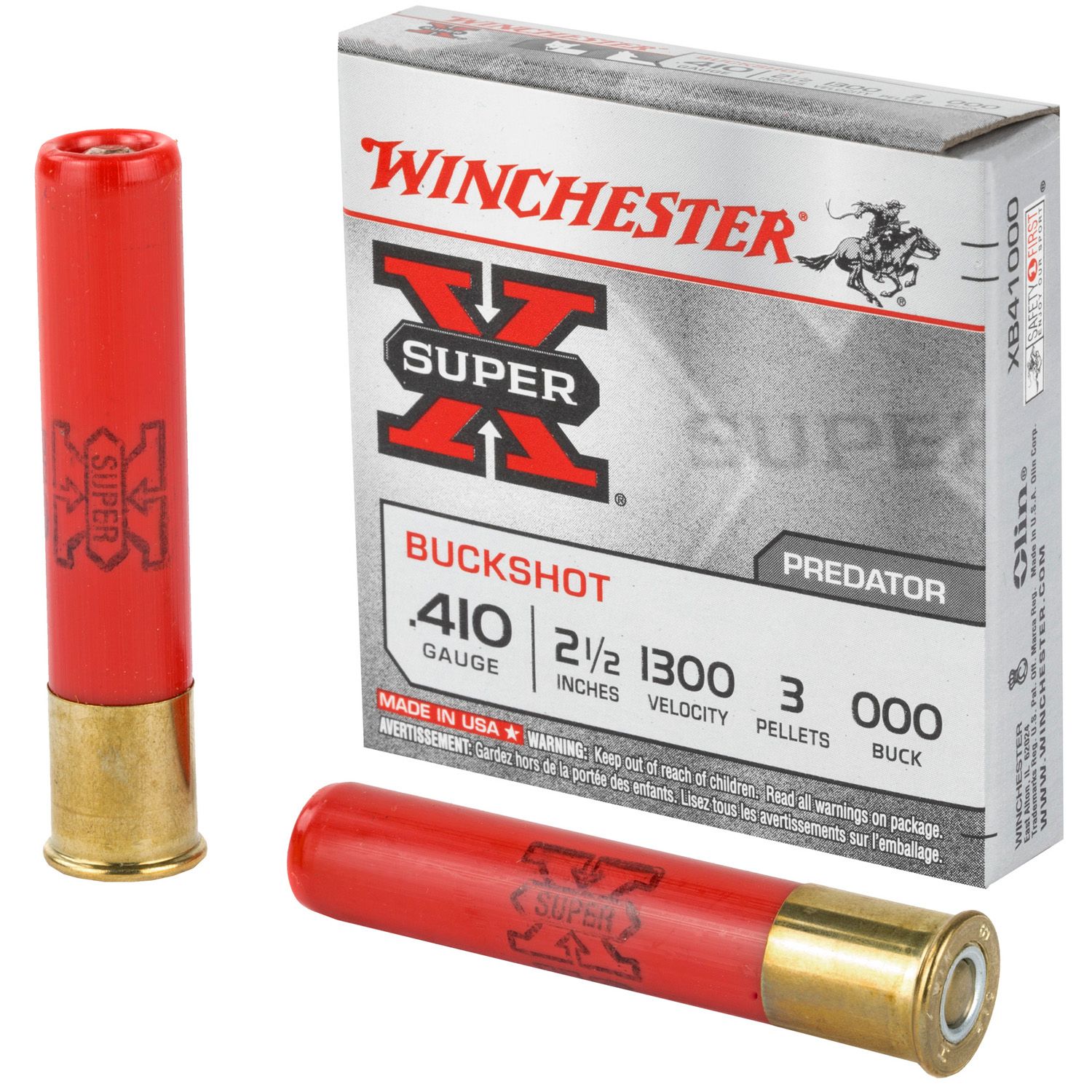 WINCHESTER SUPER-X 410GA 2.5 INCH 000BK 3PLT 5RDS