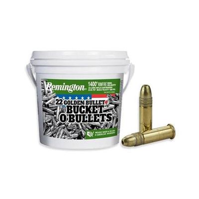 REMINGTON BUCKET O' BULLETS, GOLDEN BULLET, .22LR, PHP, 36 GRAIN, 1,400 ROUNDS