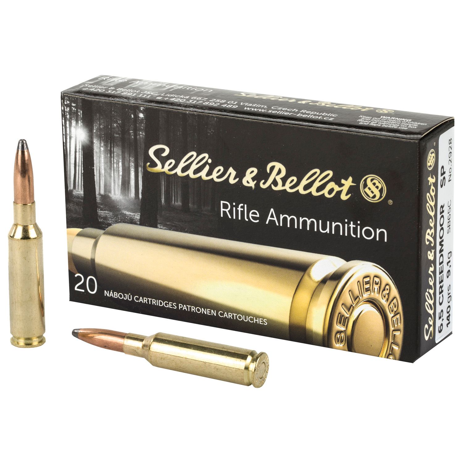 S&amp;B 6.5 CM, 140GR SP, 20RD/BX, SB65C