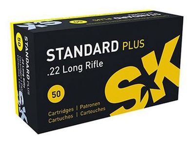 SK .22LR Standard Plus, 40GR LRN, 50RD/BX, 420101
