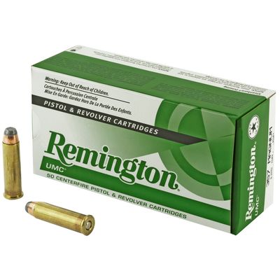 REMINGTON, UMC, 357 MAGNUM, 125 GRAIN, JACKETED SOFT POINT, 50 ROUND BOX
