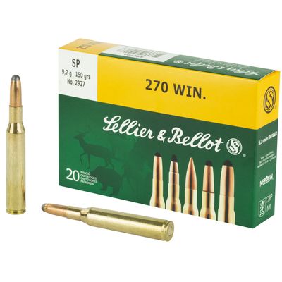 S&amp;B .270 WIN, 150GR SP, 20RD/BX, SB270A