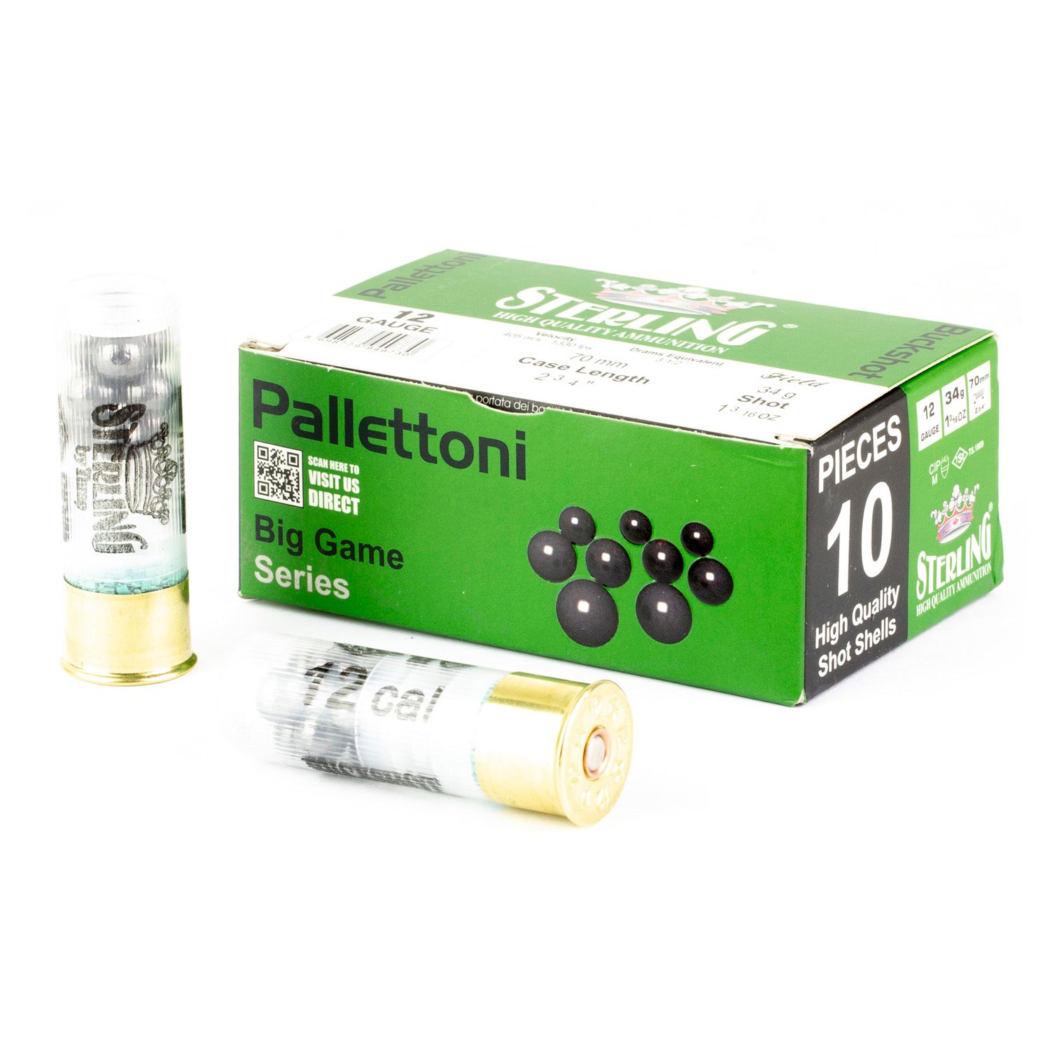 STERLING 12GA, 2.75&quot; 1-3/16OZ 00BK, 10RD/BX, 8698779949730, 896377